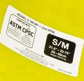 CPSC Safety sticker