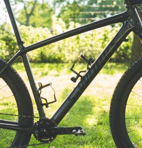 a hardtail mountain bike frame