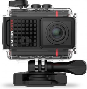 a mountain bike action camera by Garmin