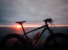 Fat Bike At Sunset
