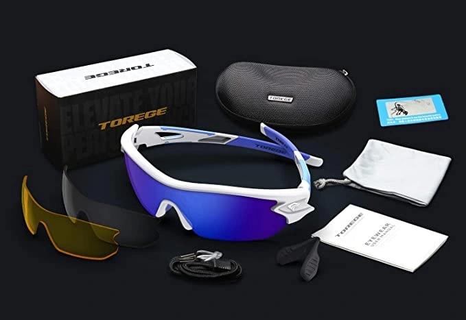 Torege Cycling Sunglasses Package